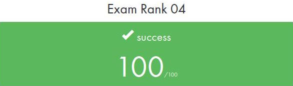 Exam Rank 04