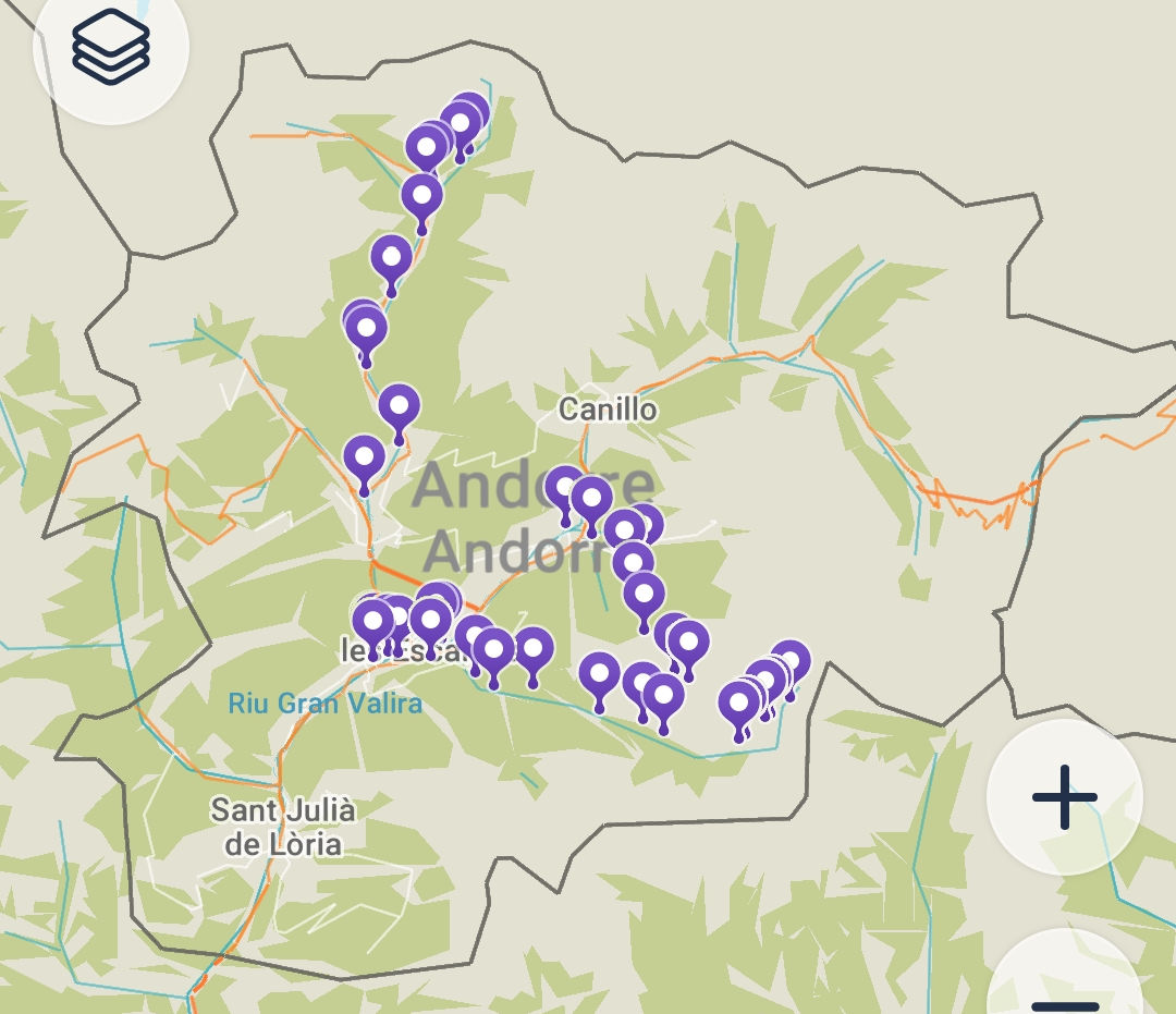 Carte Andorre